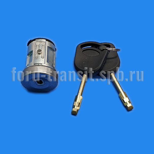 Личинка замка зажигания Форд Транзит 06-14 (с ключами, 4355452)  купить в сети магазинов автозапчастей Транзит, цена 750 ₽