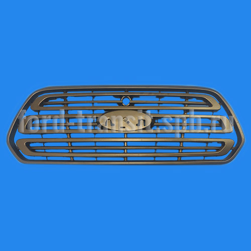 Решетка передняя Форд Транзит 14- (серая матовая, дефект, 1865286)  купить в сети магазинов автозапчастей Транзит, цена 3910 ₽