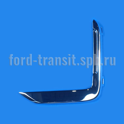 Накладка ПТФ Форд Транзит V363 T8 23- (L, хром, P2W9-15A299-BA)   купить в сети магазинов автозапчастей Транзит, цена 1750 ₽