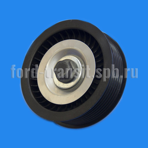 Ролик ремня генератора Форд Транзит (2.2) 11- (RWD, нижний, 1717609)  купить в сети магазинов автозапчастей Транзит, цена 1980 ₽
