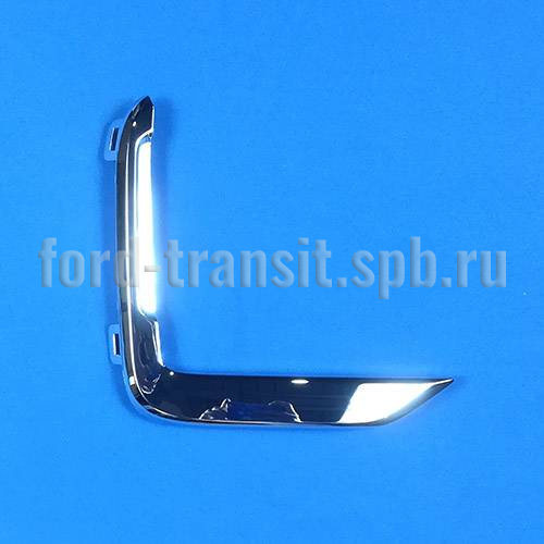 Накладка ПТФ Форд Транзит V363 T8 23- (R, хром, P2W9-15A298-BA)   купить в сети магазинов автозапчастей Транзит, цена 1680 ₽